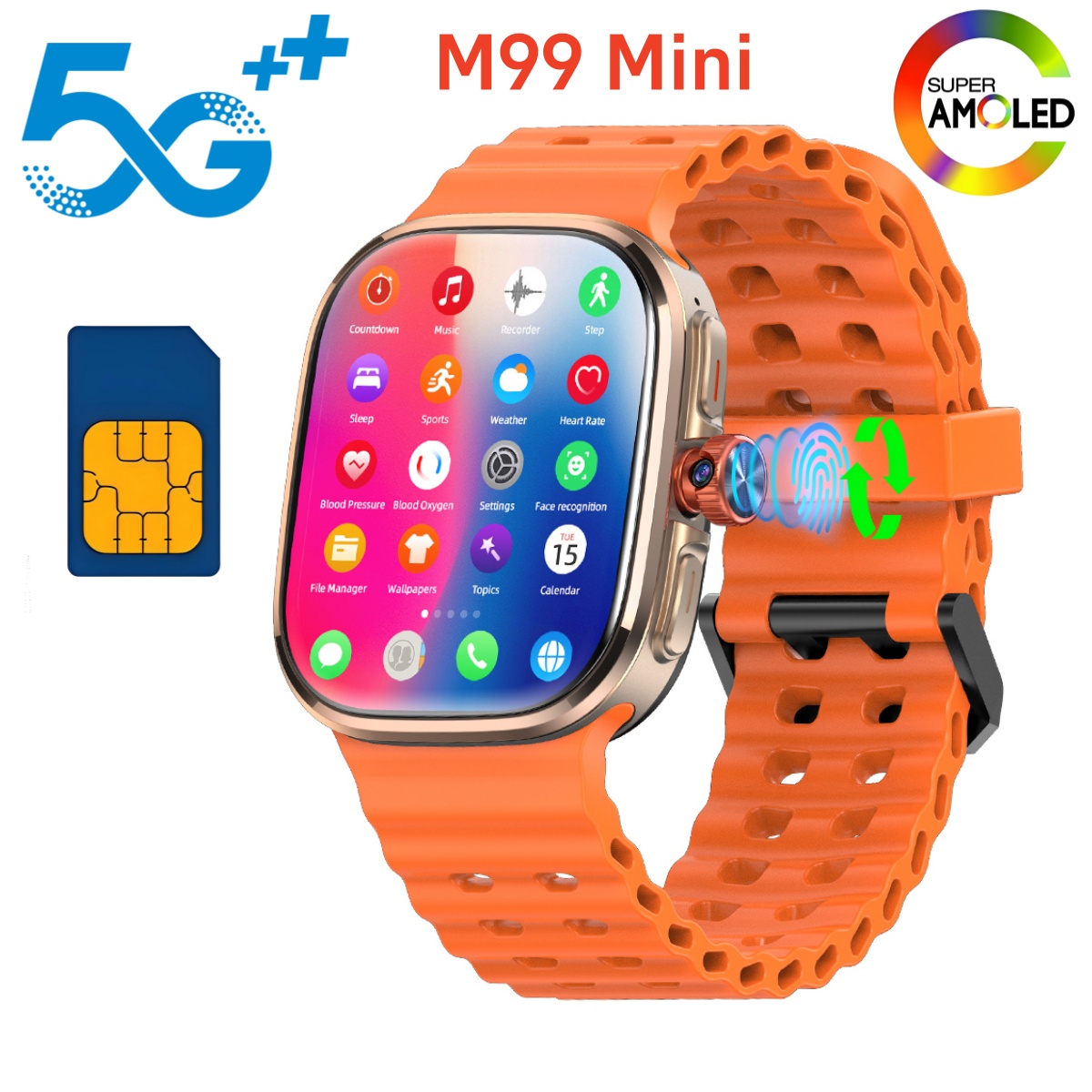 Smartwatch Face - M99 미니 스마트워치 5G 안드로이드 13.0