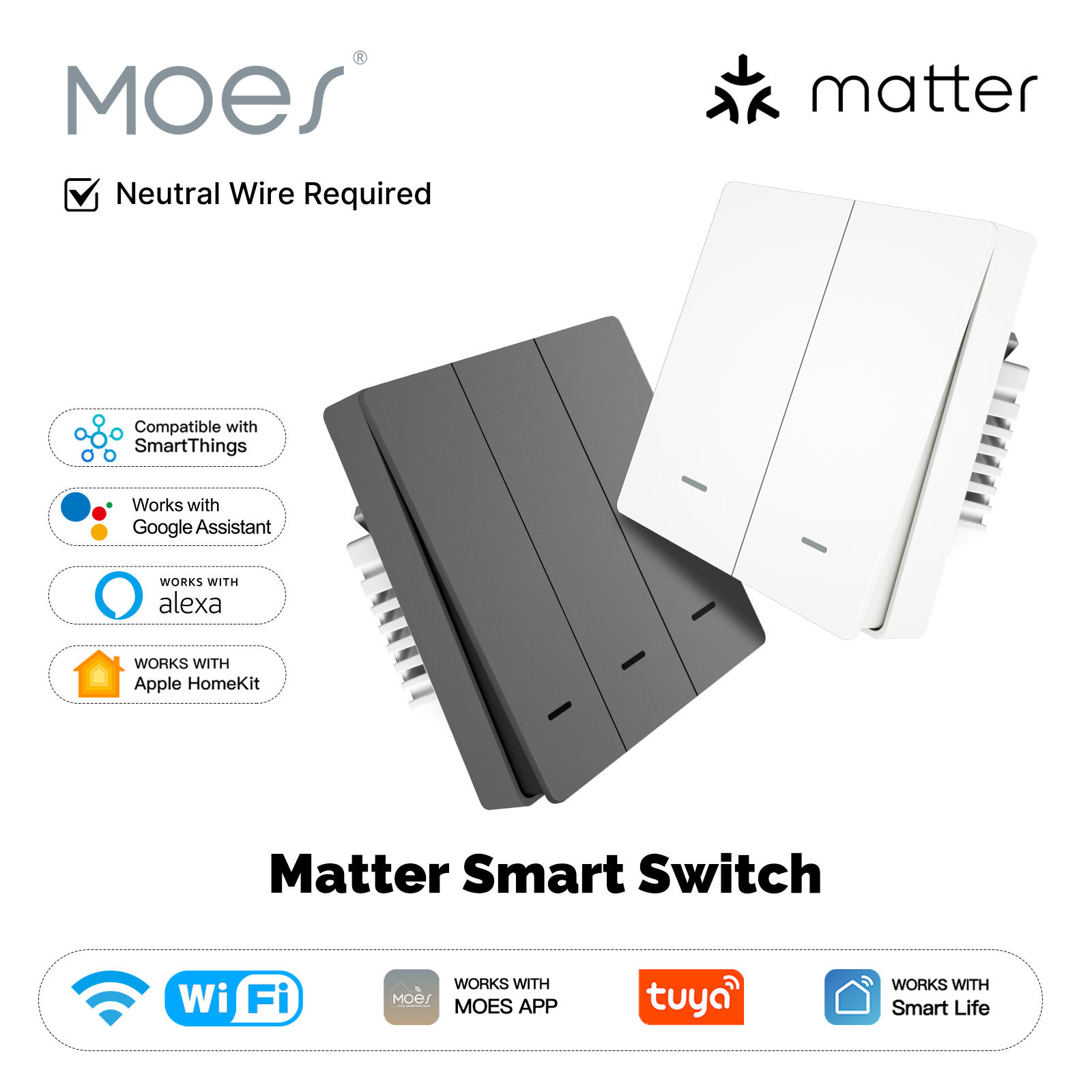 Smart Accessories - MOES Matter Tuya WiFi 스마트 라이트