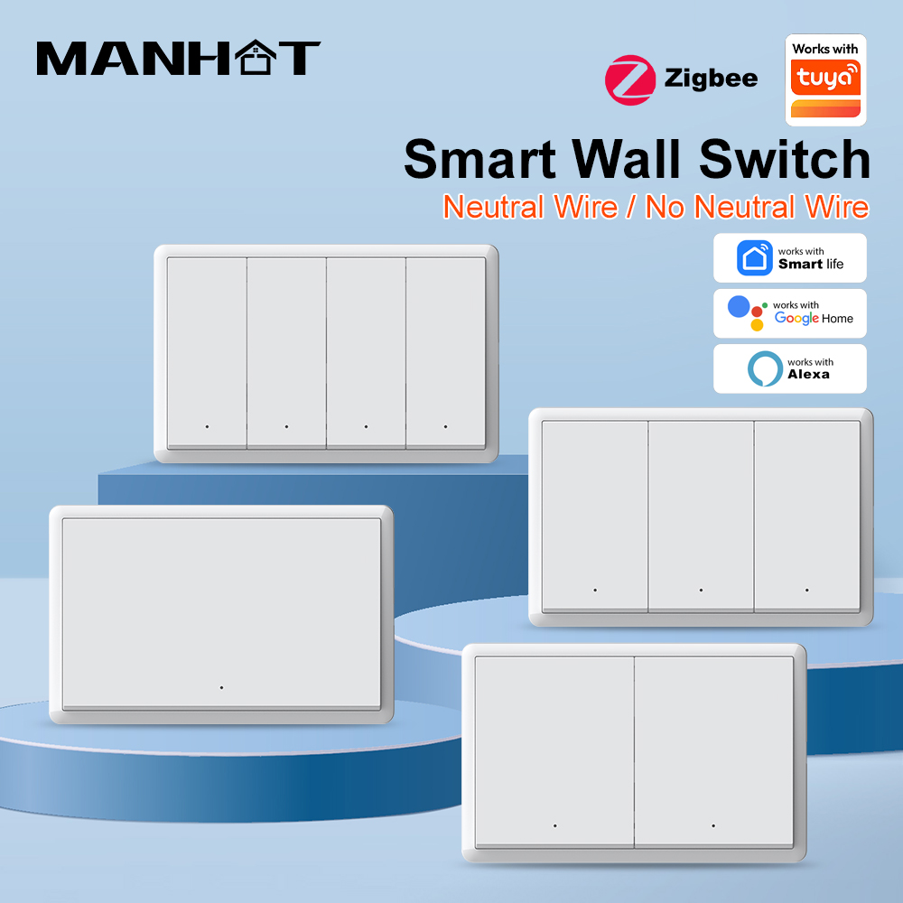 Smart Accessories - MANHOT ZigBee3.0 스마트 스위치 중성선 없음