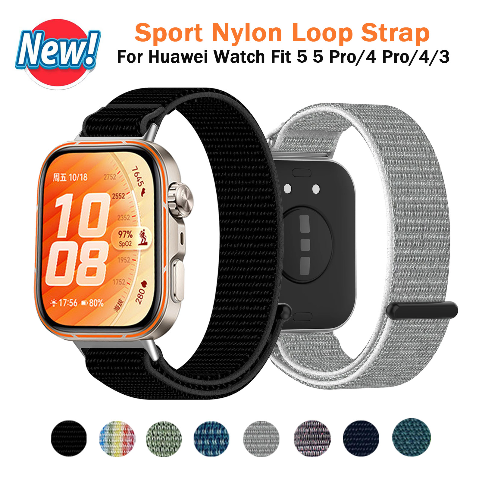화웨이 워치 핏 5 프로 4 프로/핏 5 4 3용 스마 - Sport Loop Strap 리뷰 및 가격