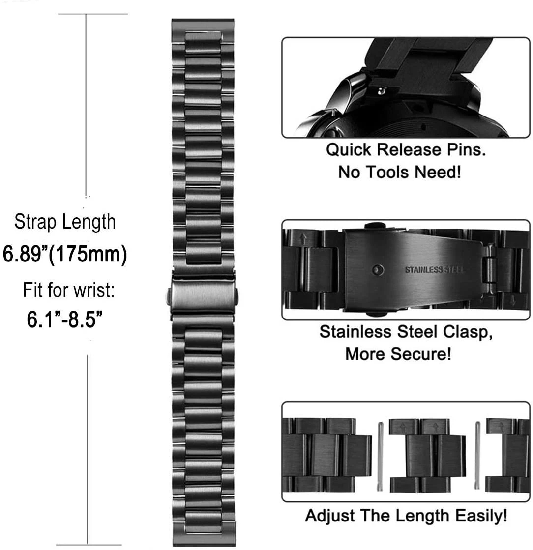 모토로라 모토 워치 120용 스테인레스 스틸 밴드 모토 - Motorola Smartwatch Accessories 리뷰 및 가격