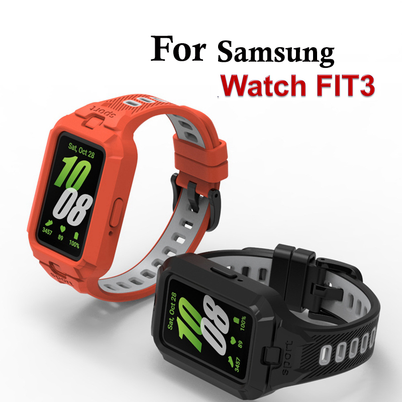삼성 갤럭시 핏 3 스마트워치용 스트랩+케이스, 삼성  - Silicone Band Replacement 리뷰 및 가격