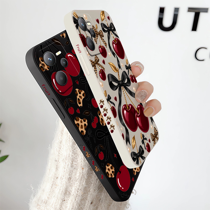 레오파드 무늬 체리 디자인의 OPPO A74, A76, - Oppo A78 리뷰 및 가격