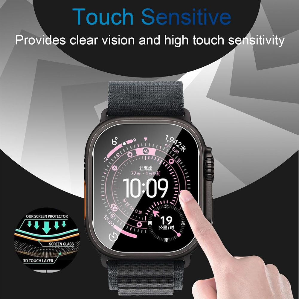 애플 워치 울트라 4, 3, 2, 49mm용 강화 유리 - Apple Smartwatch Accessories 리뷰 및 가격