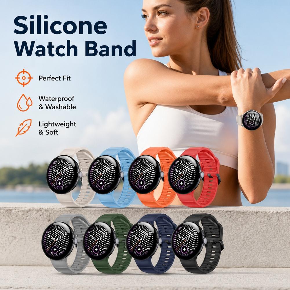 구글 픽셀 워치 5용 웨이브 스타일 실리콘 스트랩, 스 - Smartwatch Nexus 리뷰 및 가격