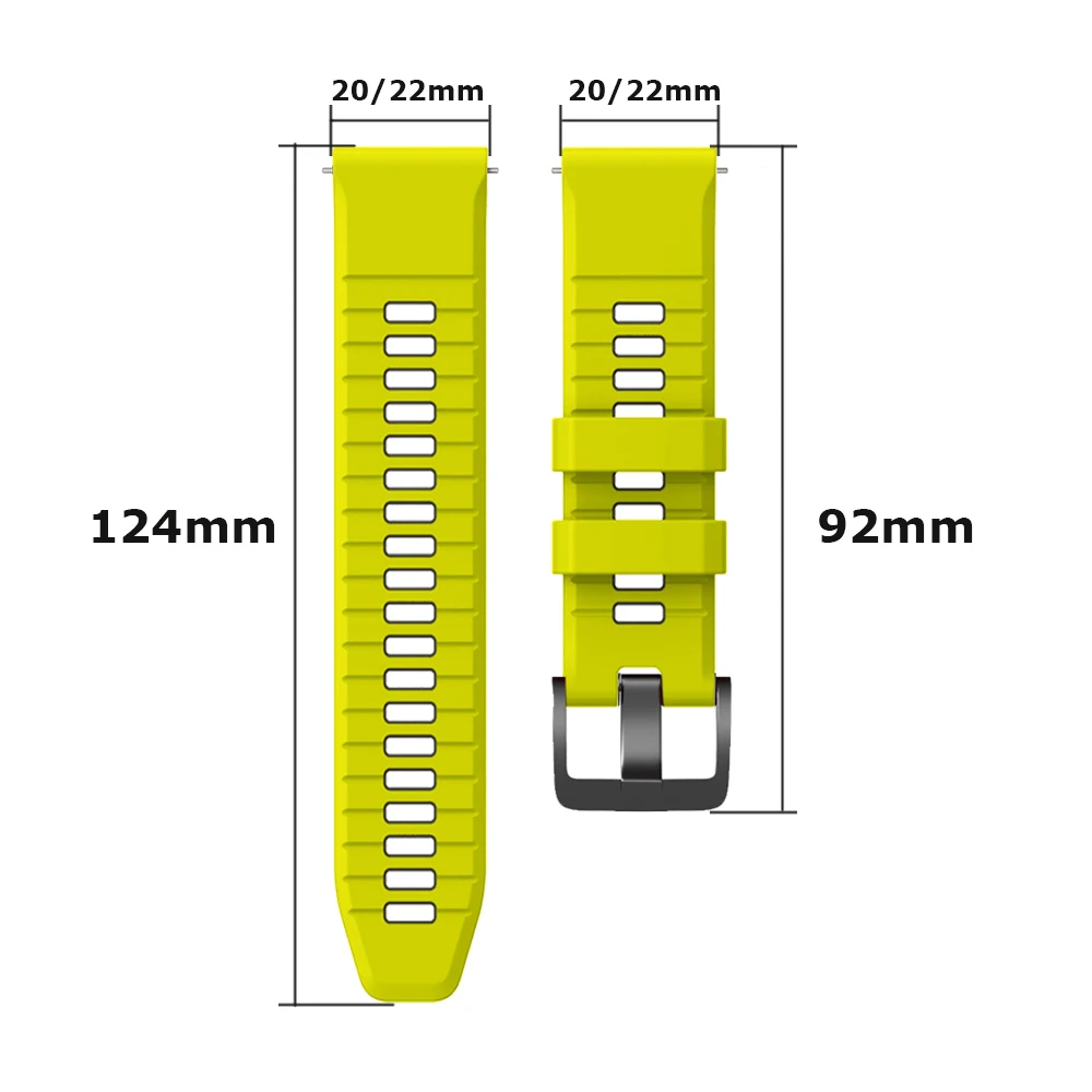스트랩 실리콘 시계 밴드 22mm 20mm TicWat - Smartwatch X 리뷰 및 가격