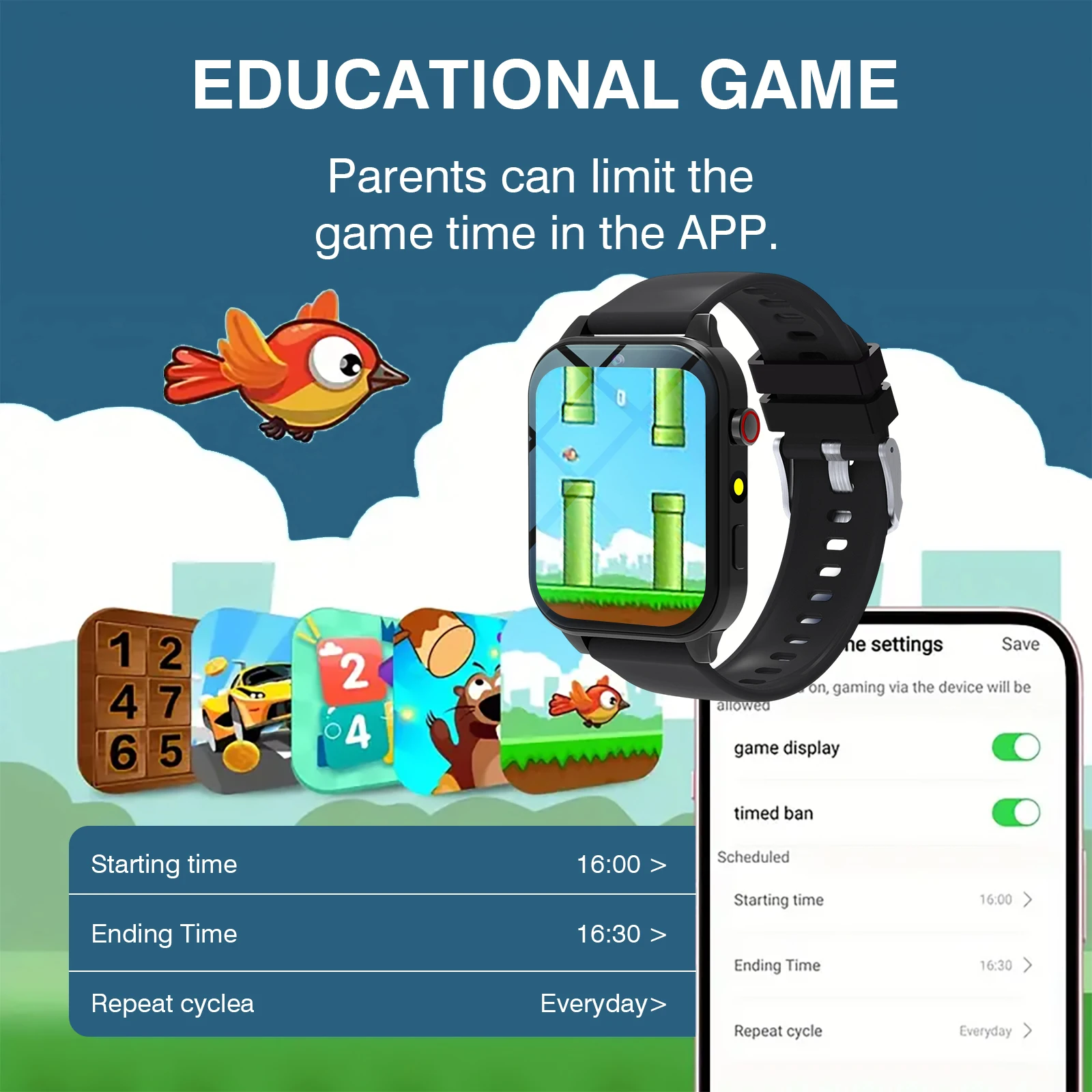 어린이용 스마트 시계 18개 게임 카메라 방수 손전등  - Smartwatch Touch 리뷰 및 가격